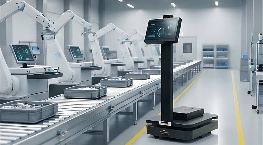Robot A100 vận hành trong nhà máy